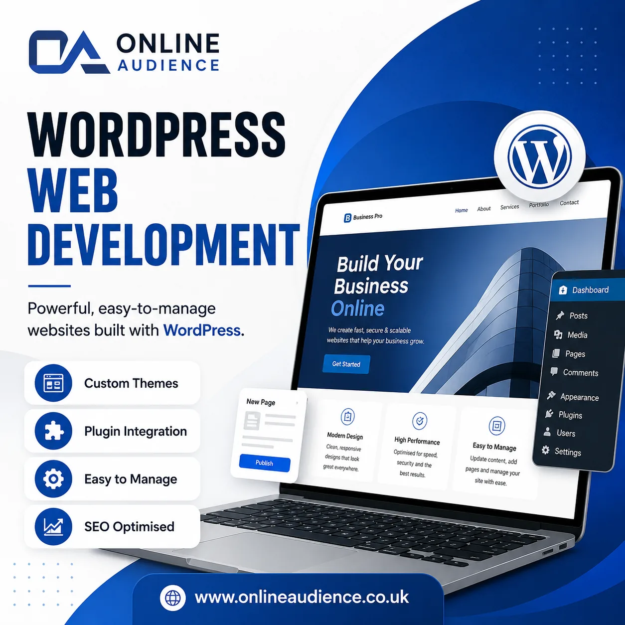 A website that looks professional and stays easy to update.