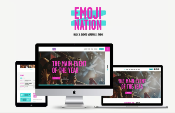 Emoji Nation - Music WordPress Theme